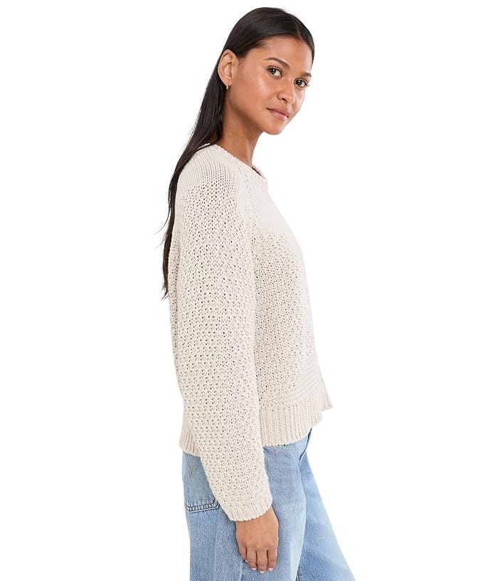 Eileen Fisher Petite Peruvian Organic Cotton Cord Crew Neck Sweater - Image 3
