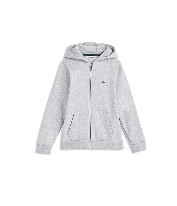 Lacoste Kids Core Fleece Zip Up Hoodie (Big Kid)