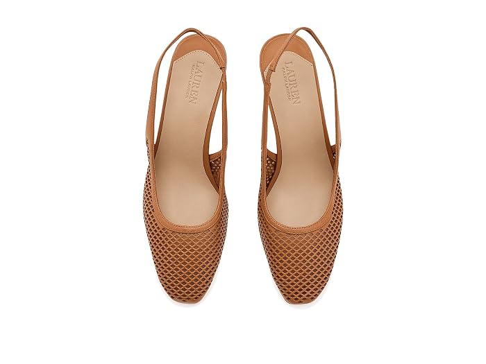 Lauren Ralph Lauren Klaire Perforated Leather Slingback Pumps - Image 2