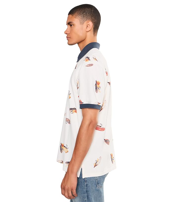 L.L.Bean Casco Bay Rugged Short Sleeve Print Polo - Image 3