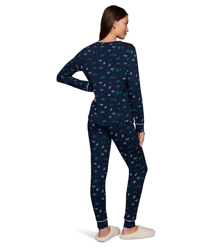 Eberjey Gisele Printed Crew PJ Set - Image 2