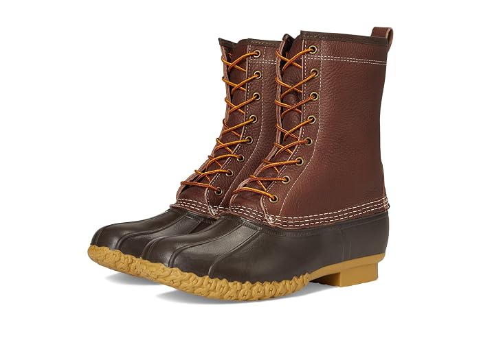 L.L.Bean 10" Bean Boots Shearling Lined Insulated Tumbled Leather