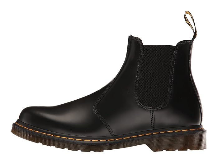 Dr. Martens 2976 Yellow Stitch Smooth Leather Chelsea Boots - Image 4