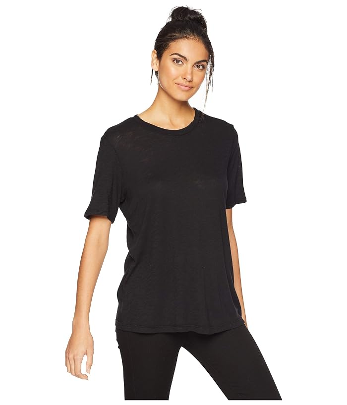 Splendid Zoe Short Sleeve Cotton Modal Slub Crew Neck - Image 4