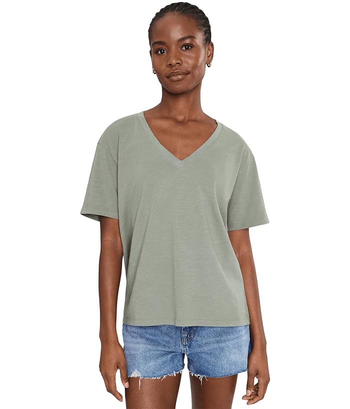 Splendid Louisa Boyfriend V-Neck Short Sleeve Tee