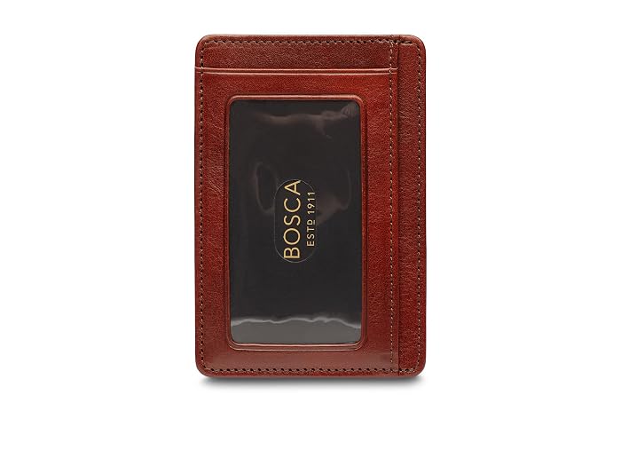 Bosca Old Leather - Seven-Pocket ID RFID Card Case - Image 2