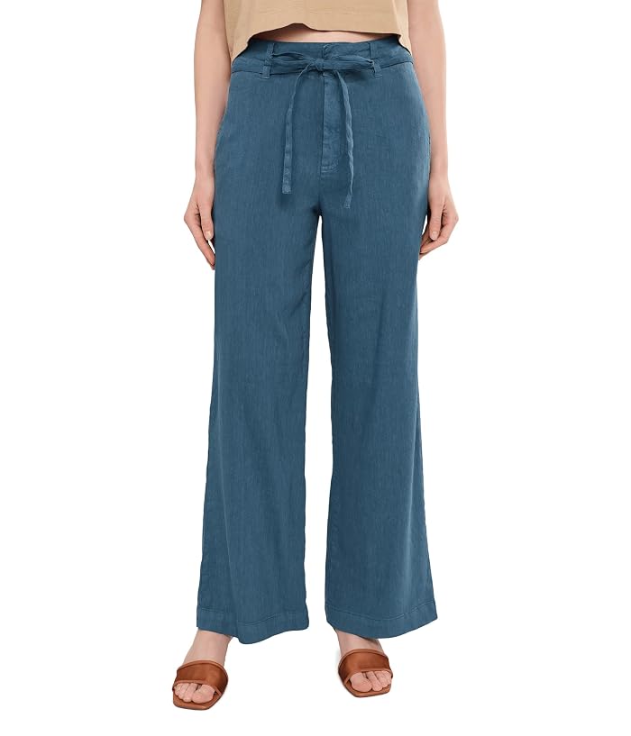 KUT from the Kloth Meg - Linen Wide Leg Pants with Seam Pocket