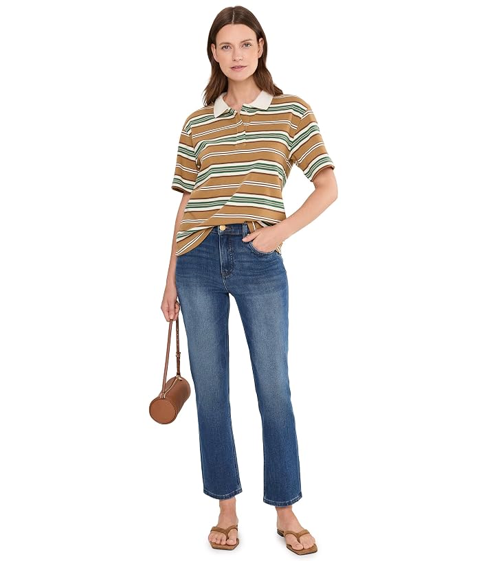 KUT from the Kloth Livvy Stripe Knit Polo Short - Image 2