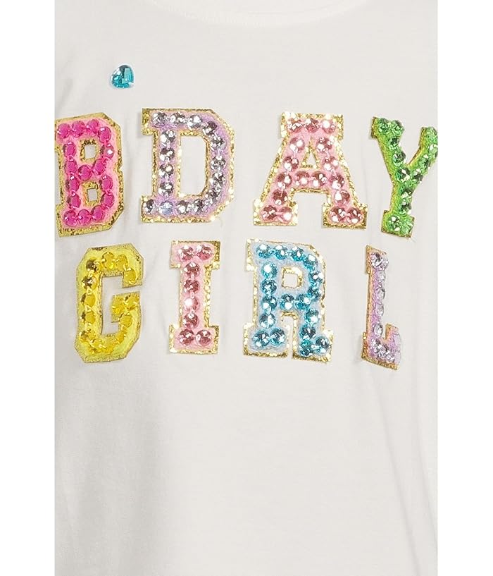 Lola and The Boys Birthday Girl Gem Ruffle Shirt (Toddler/Little Kid/Big Kid) - Image 3