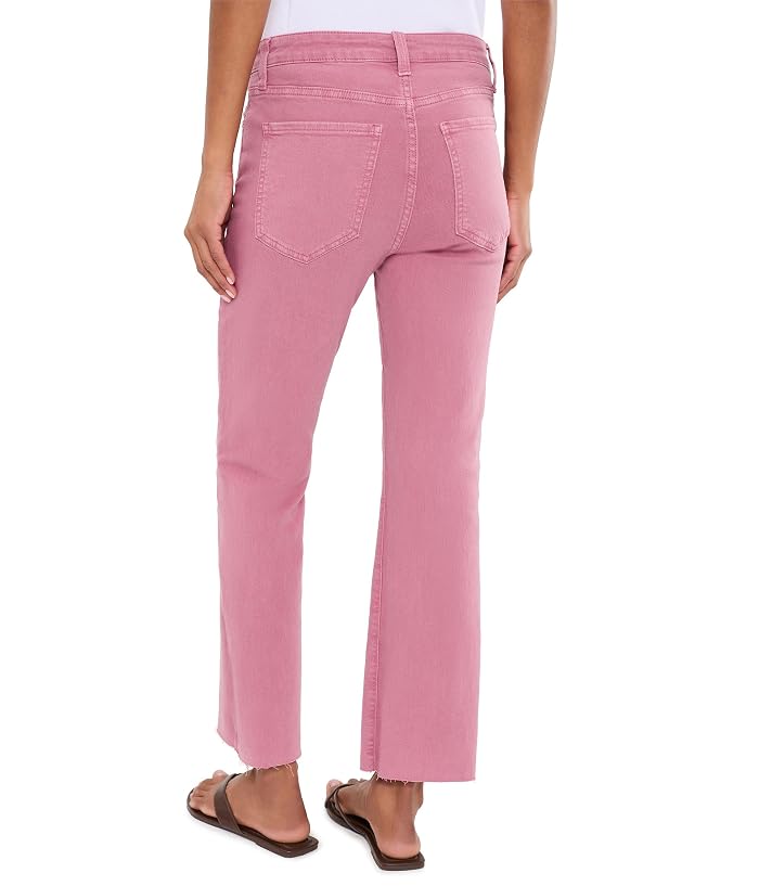 KUT from the Kloth Kelsey High-Rise Ankle Flare with Raw Hem - Image 4