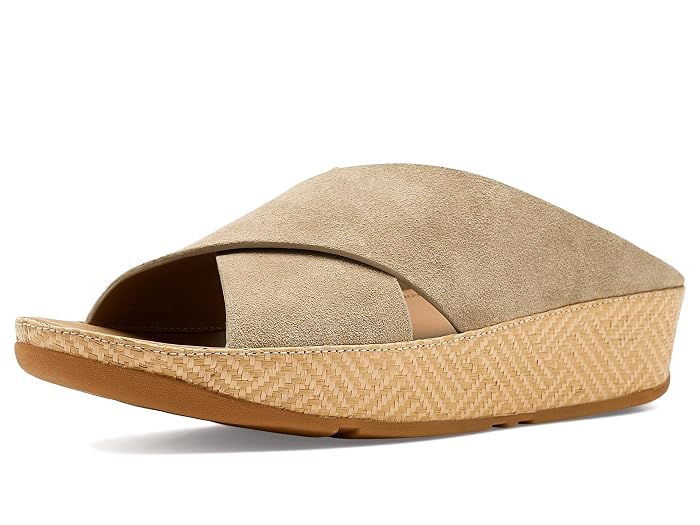 FitFlop Lulu Lux Graphic-weave Suede Cross Slides