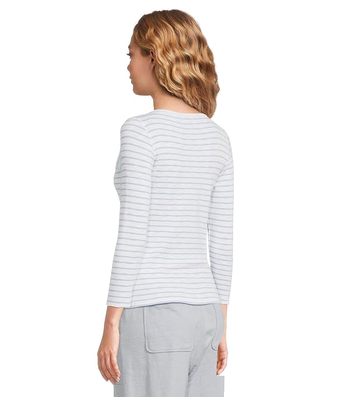 Lilla P Striped 3/4 Sleeve Boatneck - Image 3
