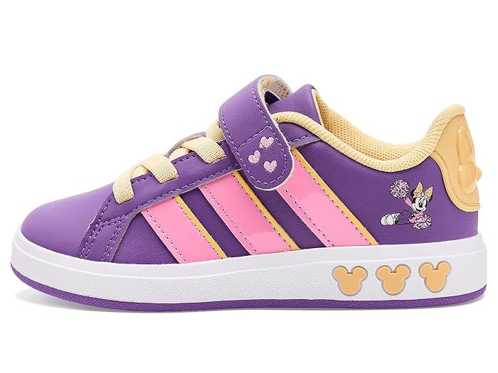 adidas Kids x Disney Minnie Mouse Grand Court Elastic Lace Shoes (Little Kid/Big Kid) - Image 4