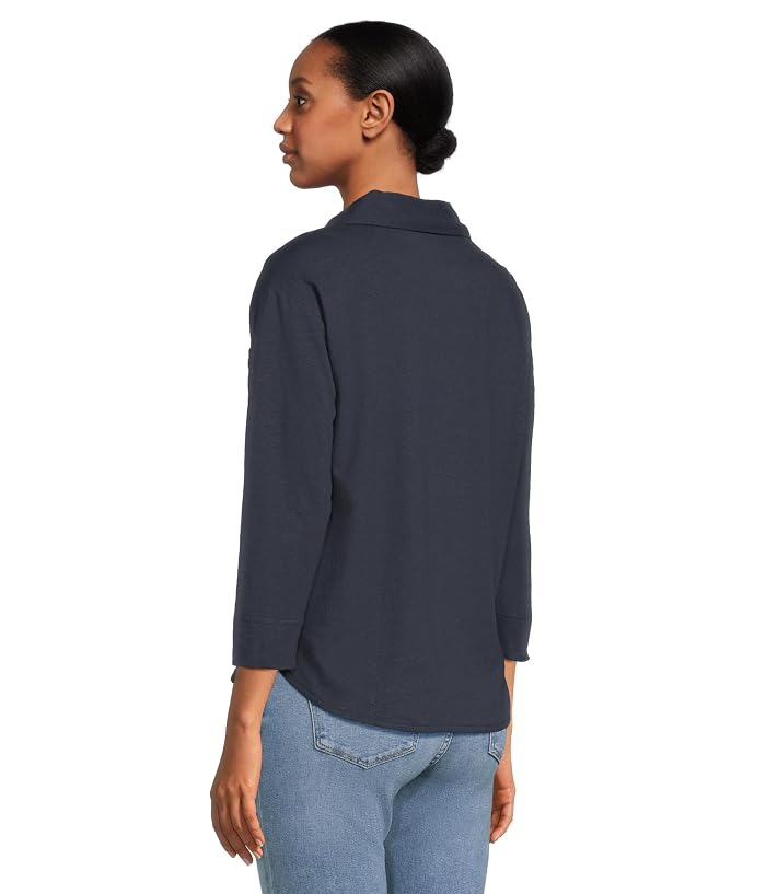 L.L.Bean Cotton Linen Tee Splitneck - Image 3