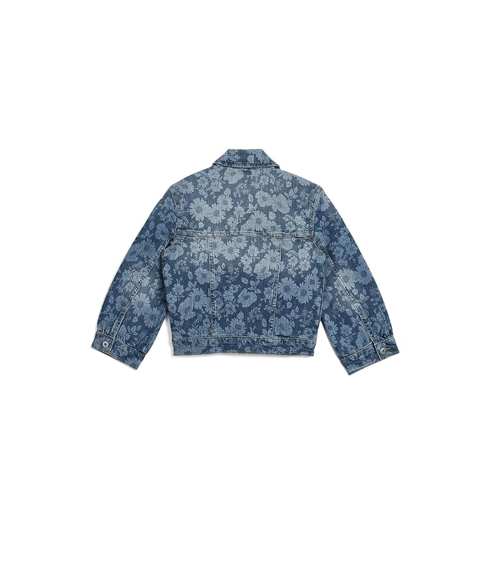abercrombie kids Floral Oversize Denim Jacket (Big Kids) - Image 2
