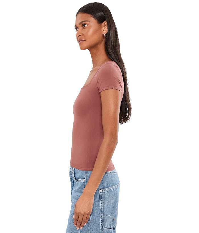 Free People Clean Lines Sunfade Baby Tee - Image 3
