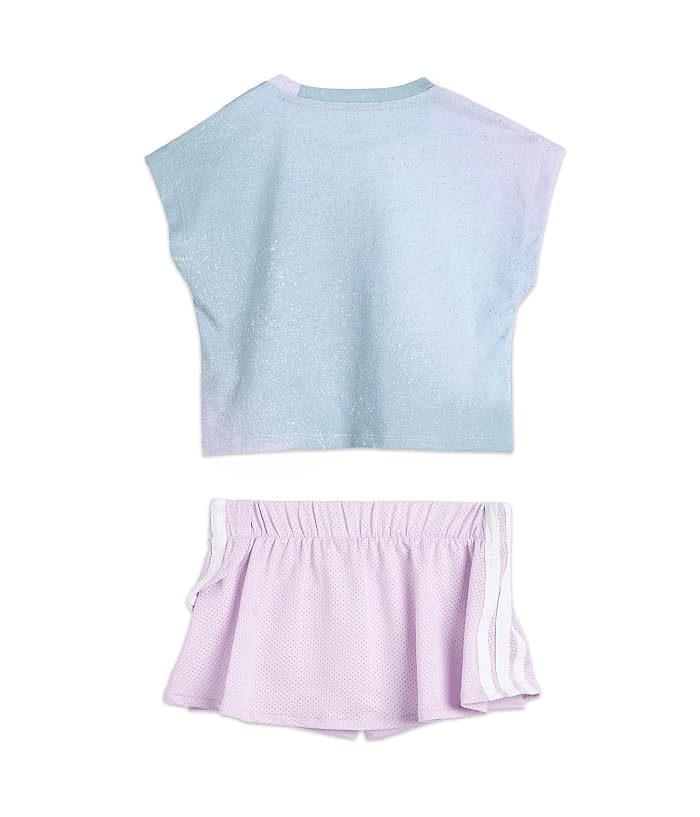 adidas Kids Aop Sleeveless Box Tee Faux Wrap Skort Set (Infant) - Image 2