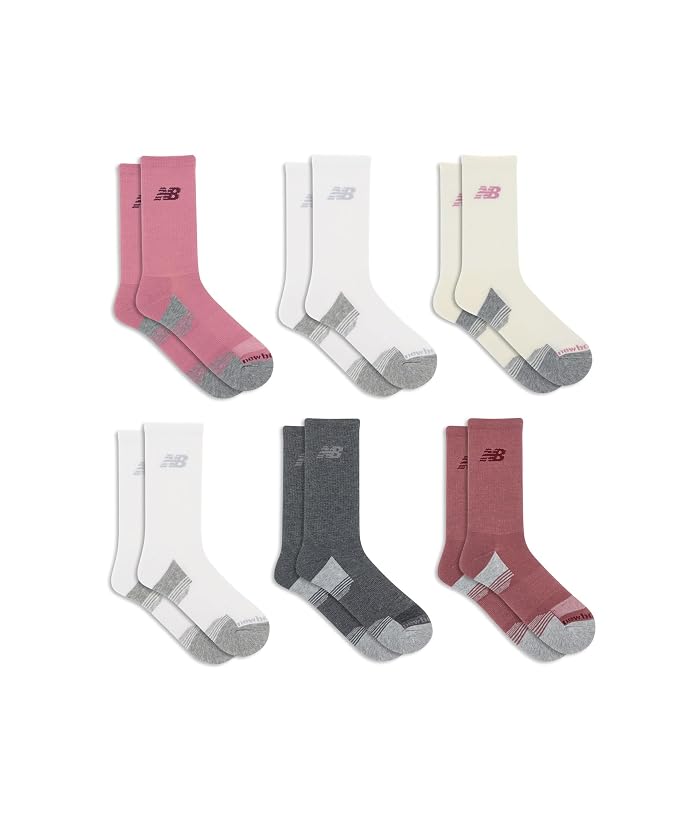 New Balance Performance Cushioned 6-Pack Crew Socks - Image 3