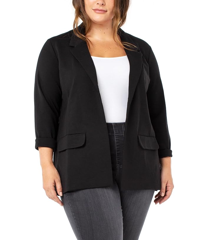 Liverpool Los Angeles Plus Size Boyfriend Blazer w/ Princess Darts - Image 4