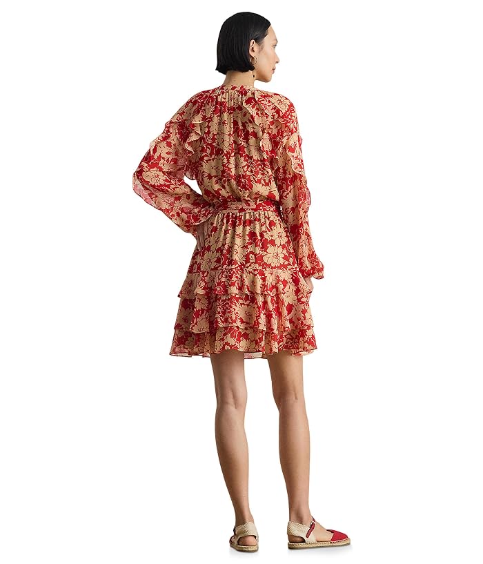 Lauren Ralph Lauren Print Ruffle-Trim Georgette Tiered Dress - Image 2