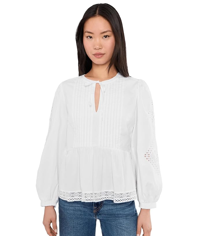 Vineyard Vines Nora Pintuck Eyelet Top