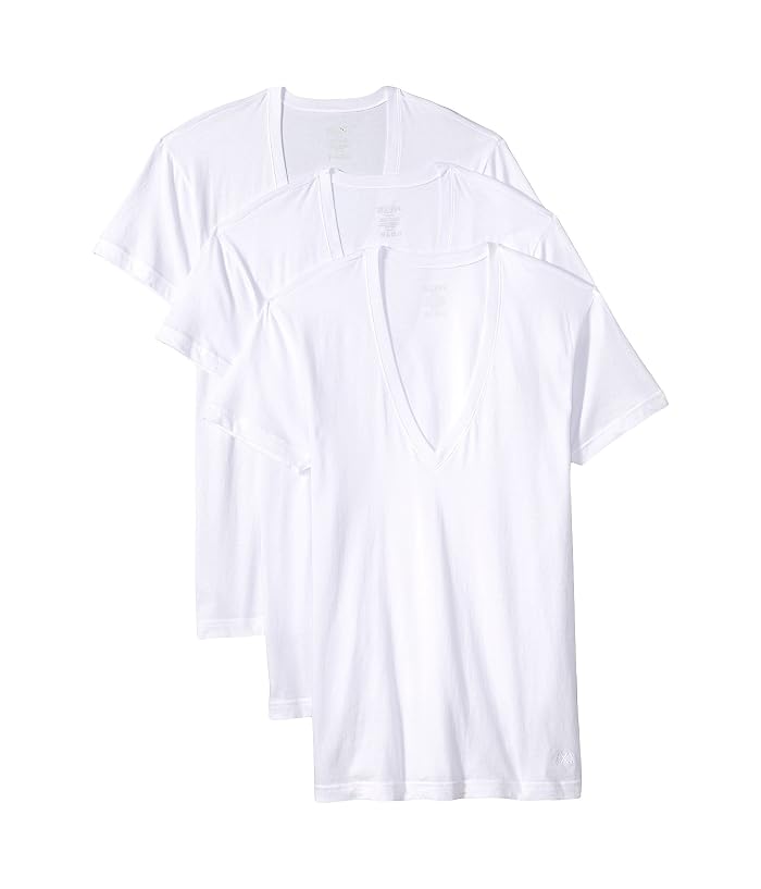 2(X)IST Essential 3-Pack Slim Fit Deep V-Neck T-Shirt - Image 3