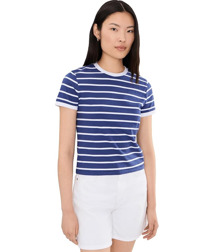 Madewell Baby Tee Perfect Crew Neck in Stripe