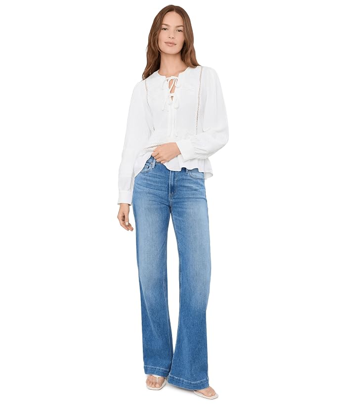 Vince Camuto Lace Yoke Tie Front Long Sleeve - Image 2