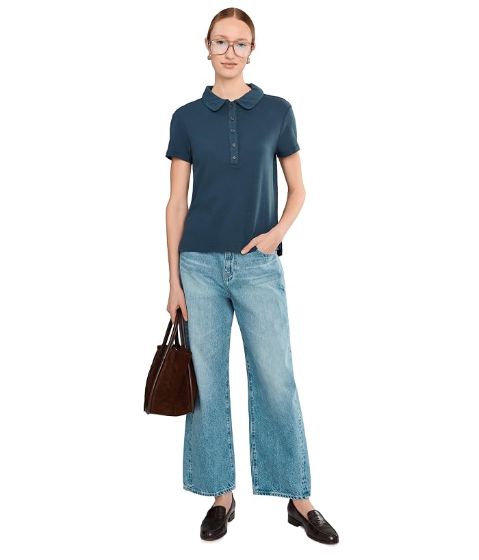 Mod-o-doc Short Sleeve Boxy Polo Tee - Image 2