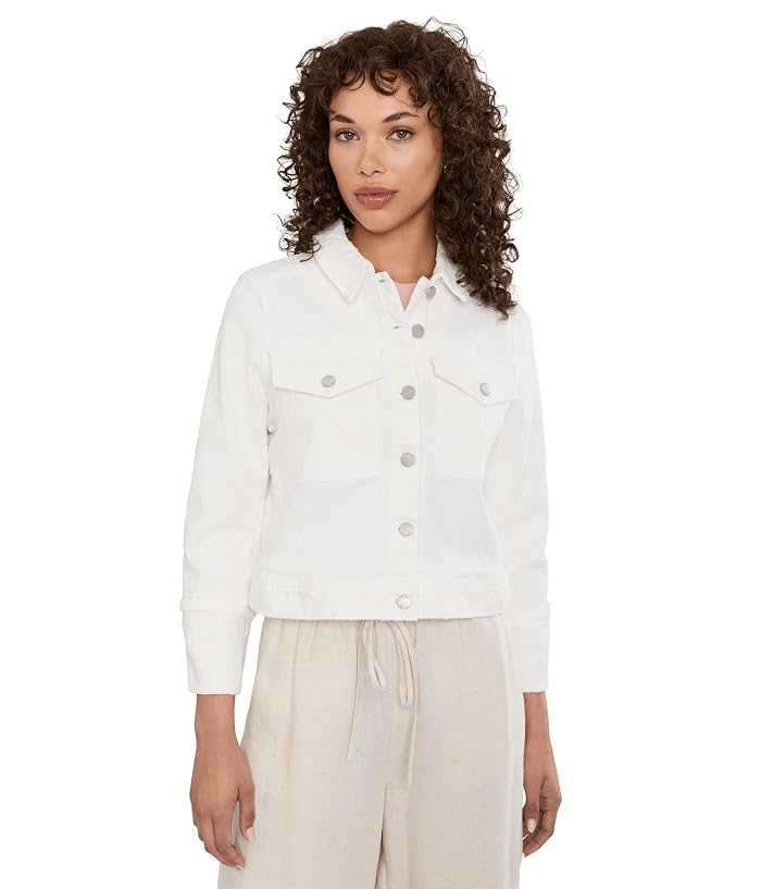 Liverpool Los Angeles Cropped Jacket with Bracelet Length Cuffed Sleeve