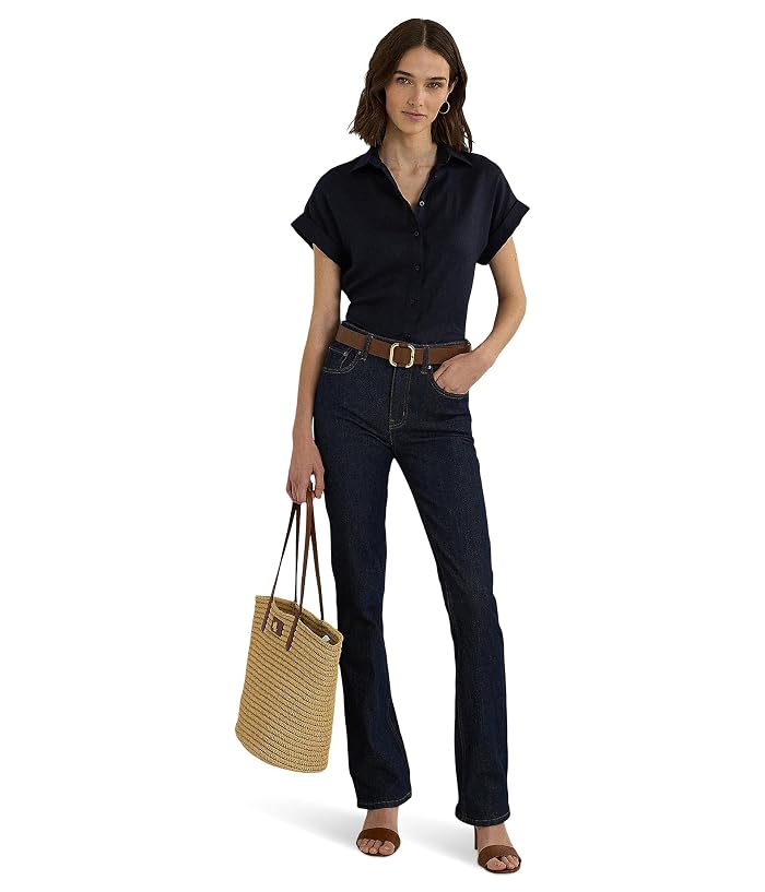 Lauren Ralph Lauren Petite Linen Short-Sleeve Shirt - Image 4