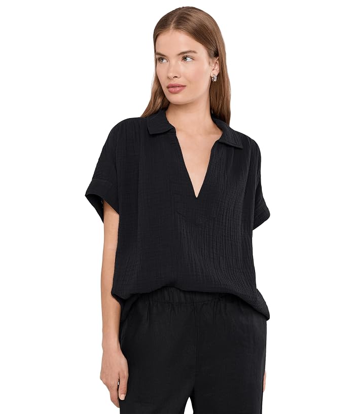 Faherty Dune Cotton Gauze Zoe Top