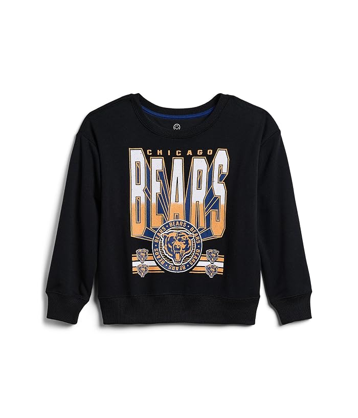 Junk Food Clothing Kids NFL Chicago Bears Drop Shoulder Crew Fleece (Little Kid/Big Kid)