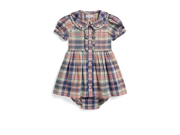 Polo Ralph Lauren Kids Plaid Cotton Shirtdress & Bloomer (Infant)