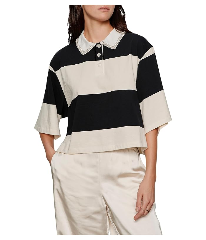 Sanctuary Embellished Polo Tee