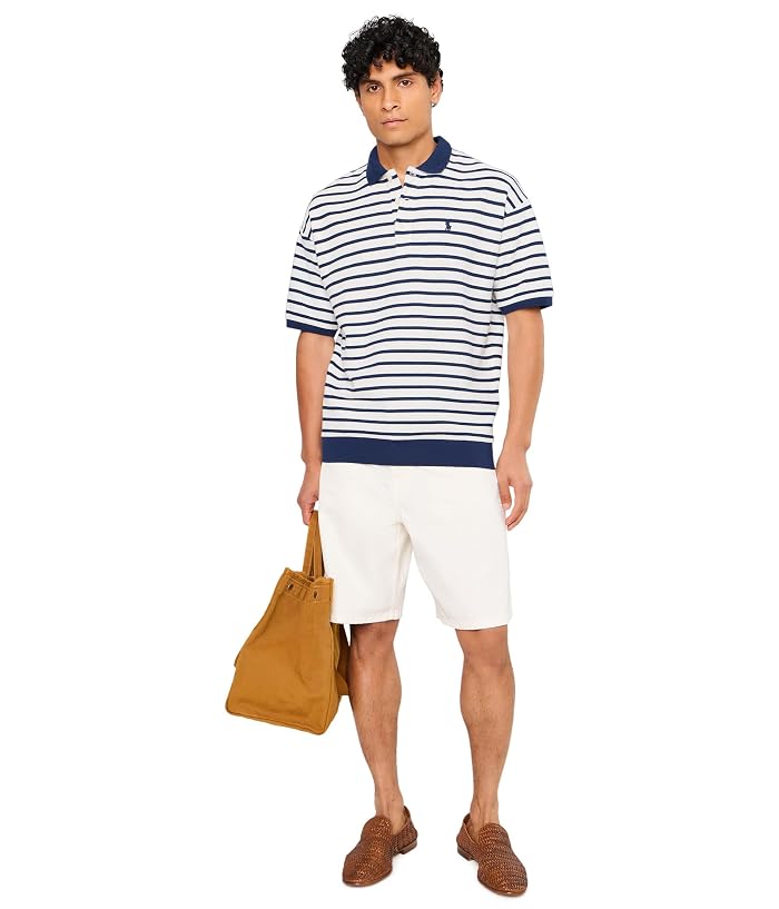 Polo Ralph Lauren Relaxed Fit Striped Textured Polo Shirt - Image 2
