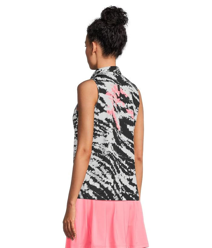Jamie Sadock Rorschach Print Full Button-up Front Sleeveless Top - Image 3
