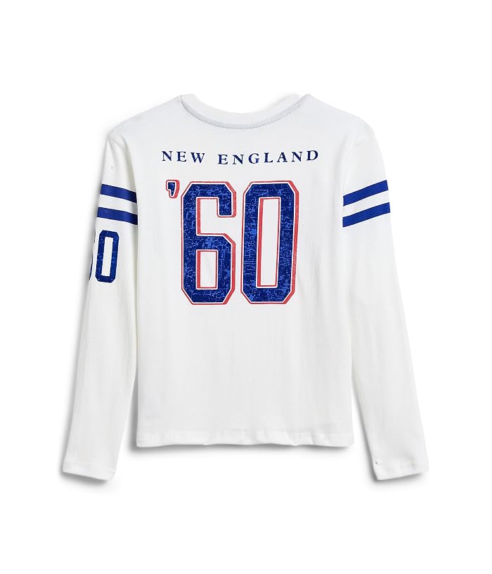 Junk Food Clothing Kids NFL New England Patriots Striped Yoke Long Sleeve Tee (Little Kid/Big Kid) - Image 2