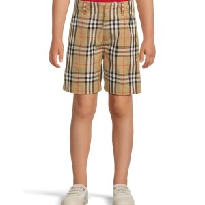 Burberry Kids Oscar Check Shorts (Big Kid)