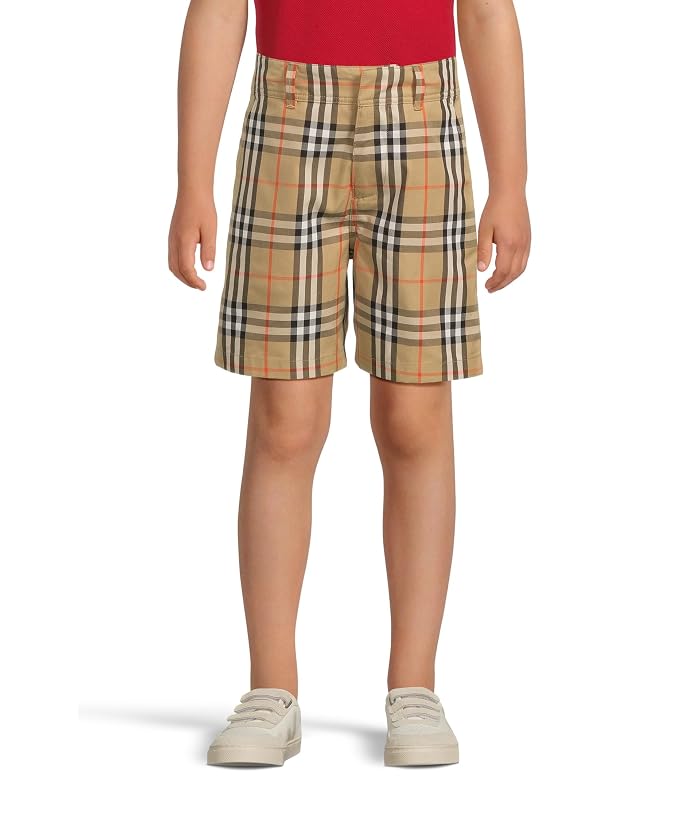 Burberry Kids Oscar Check Shorts (Big Kid)