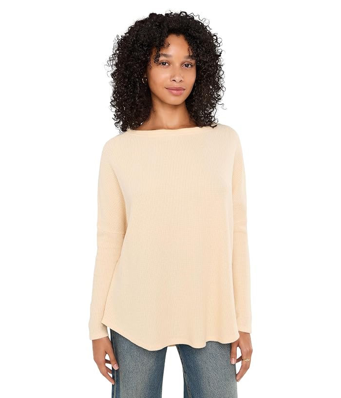 Free People Latte Blues Thermal Solid
