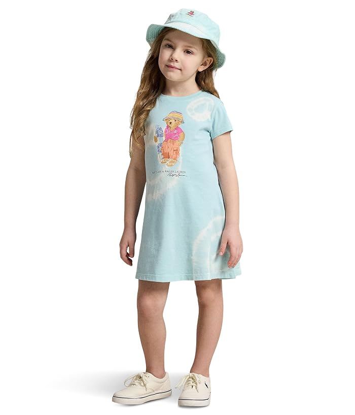 Polo Ralph Lauren Kids Tie-Dye Polo Bear Cotton Jersey Dress (Toddler/Little Kid) - Image 3