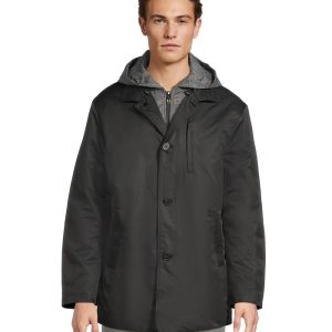 Johnston & Murphy Upton Water-Resistant Raincoat With Removable Liner
