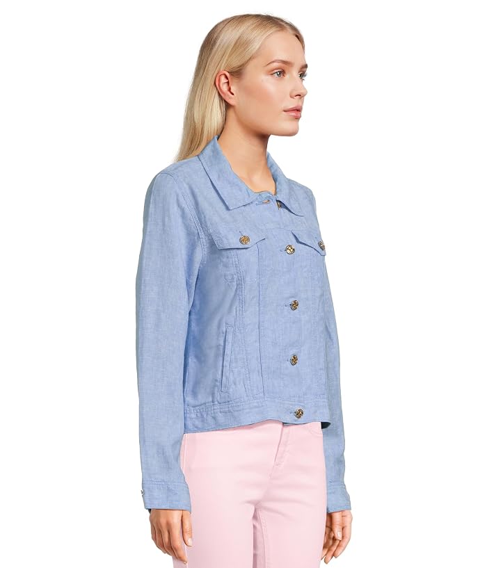 Lilly Pulitzer Seaspray Linen Jacket - Image 2