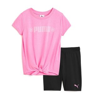 PUMA Kids T-Shirt & Bike Shorts Set (Big Kid)