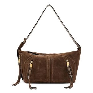 AllSaints Jean Rey Suede Shoulder
