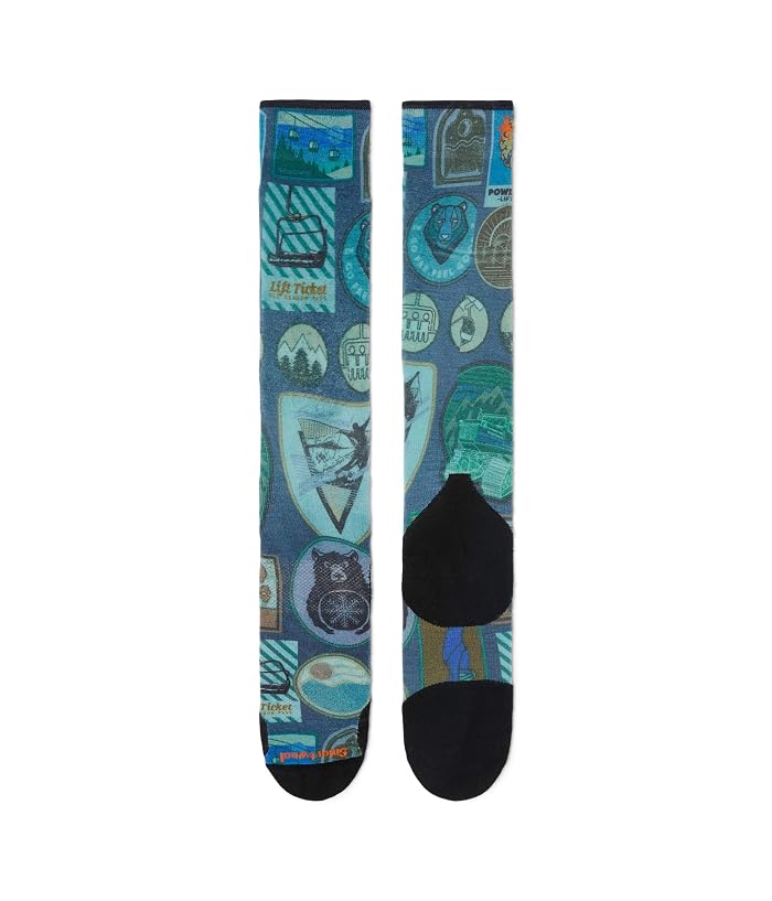 Smartwool Ski Targeted Cushion Explorer Print Over The Calf Socks - Image 2