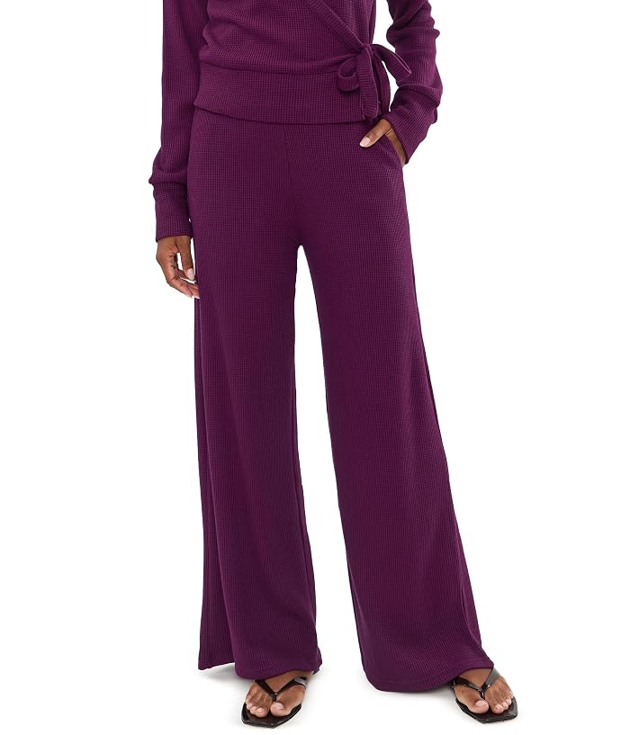 Beyond Yoga Rest Day Waffle Wide Leg Pants