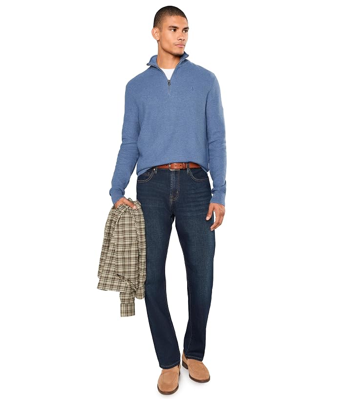 Polo Ralph Lauren Mesh-Knit Cotton 1/4 Zip Sweater - Image 2
