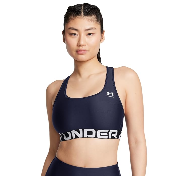 Under Armour HeatGear Armour Mid Impact Branded Bra